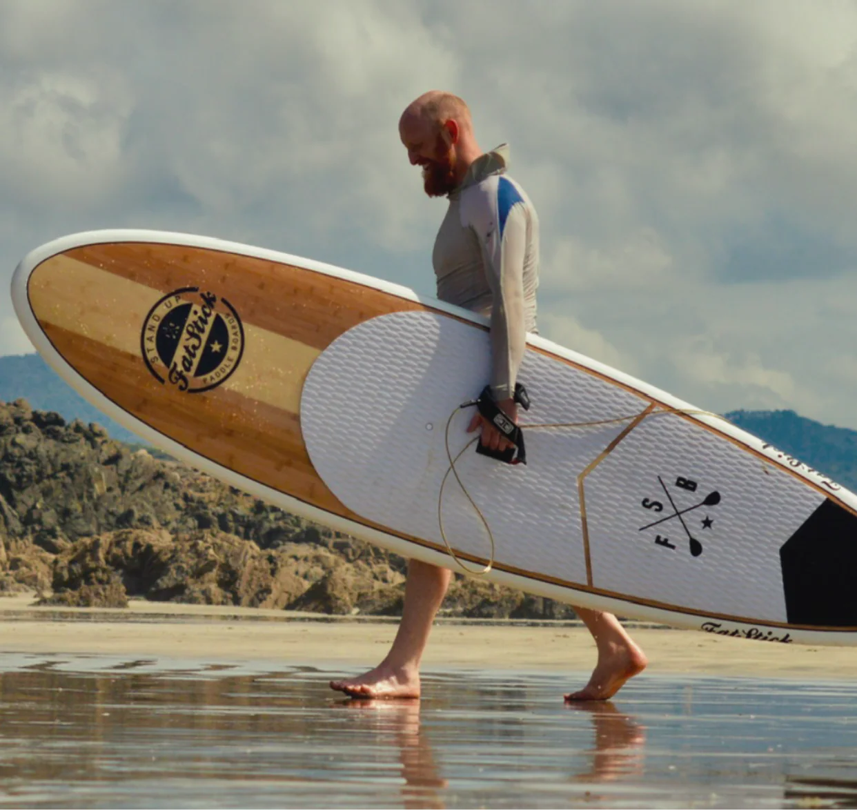 Bamboo Bullet Hard Paddle Board Package